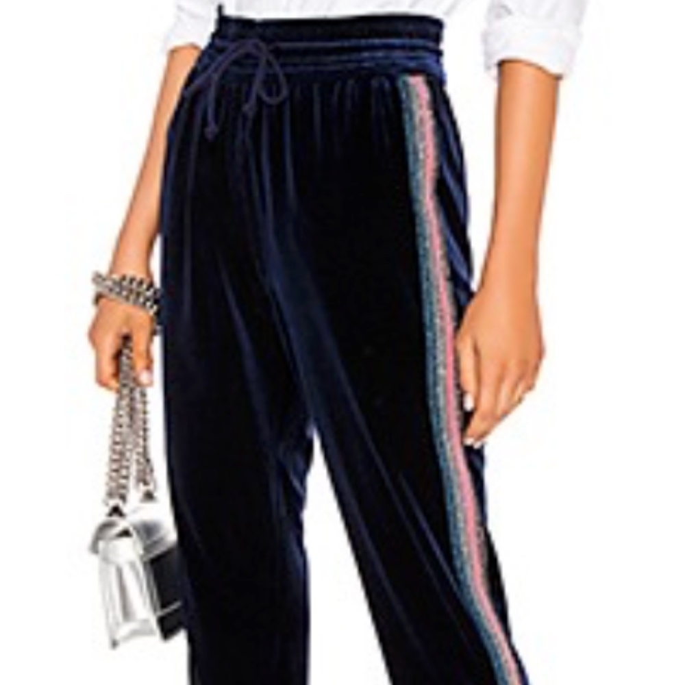 MOTHER Ankle length Soft VelourTrack Pants